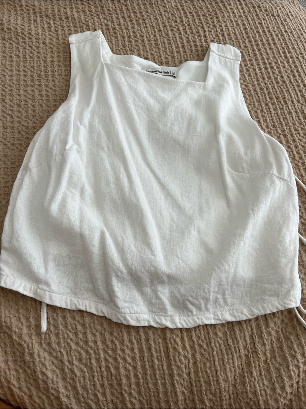 Abercrombie linen blend apron top - Picture 4 of 5